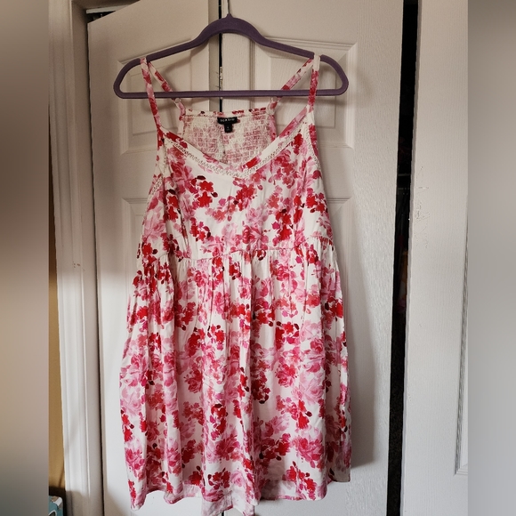 Torrid Floral Challis Stretch Zip Cami - Picture 1 of 3